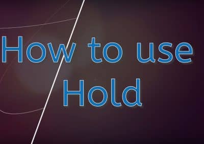 How to use Hold